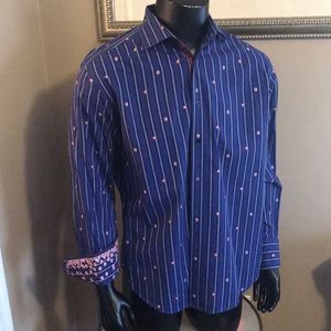 Amazing Robert Graham fireworks shirt in XL